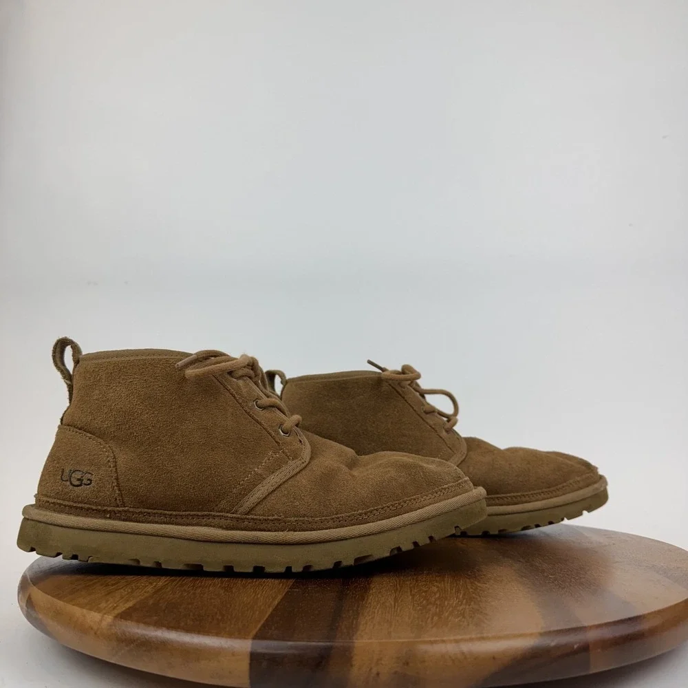 Mens Ugg Neumel Chesnut Suede Casual Comfort Lined Ankle Chukka‎ Boots Size 10 M